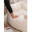 Aeri Compression Medium Adult Soft Teddy Fabric Bean Bag Chair With Foam Filled-1285459450