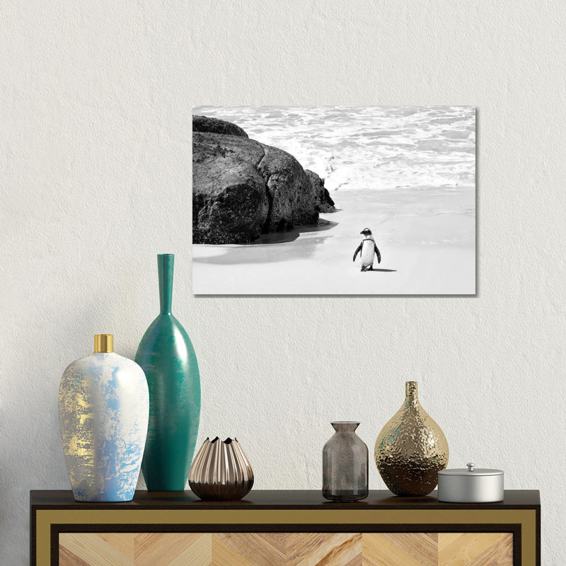 Penguin At Boulders Beach by Philippe Hugonnard - No Frame Gallery-Wrapped Canvas Giclée on Canvas, 30.48cm H x 45.72cm W