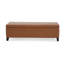 STORAGE PU OTTOMAN Orange Brown