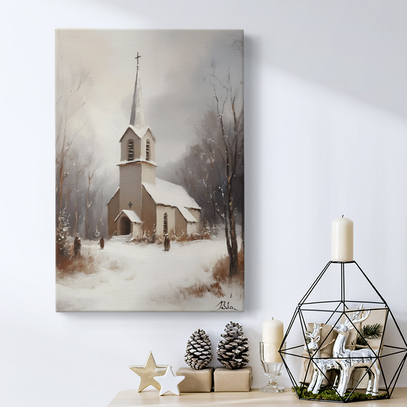 Art des Fêtes de Noël - Toile tendue avec châssis - Série 2-CXIX, H 36 po x l 24 po