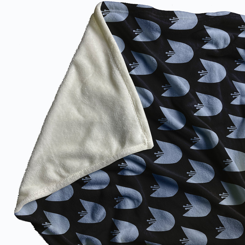Cyprian Plain Weave / Muslin Throw Blanket, Blue