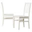 Chaise d'appoint à dossier en lattes de bois massif Littell-1594327204