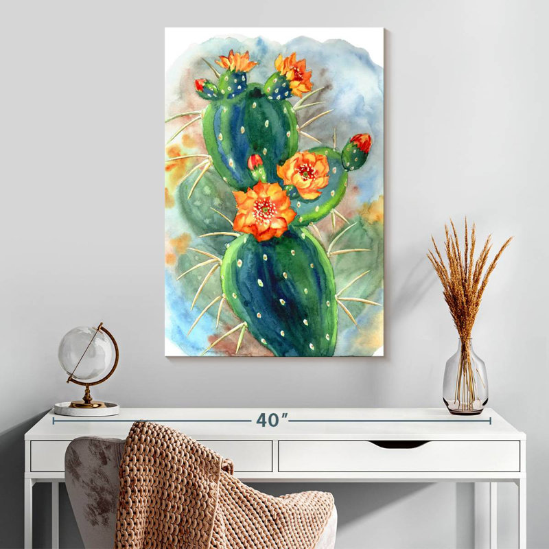 Harnek Prickly Pear Cactus, 30" H x 20" W