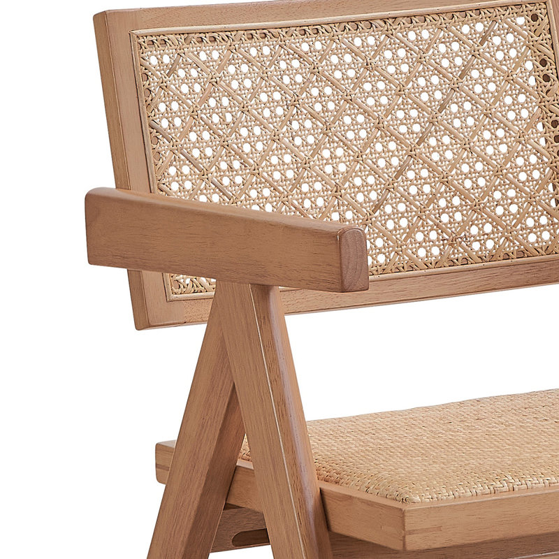 Fauteuil beige et naturel (ensemble de 2)
