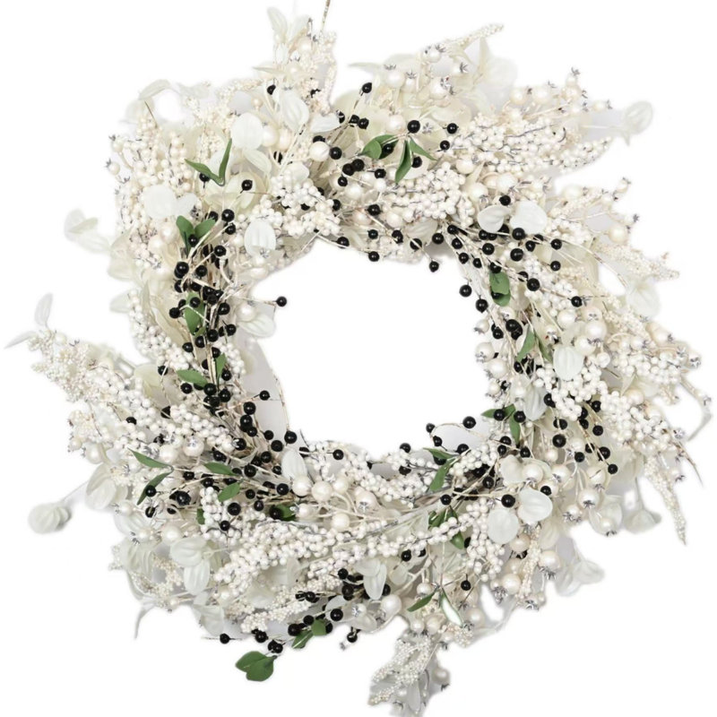 Couronne de bouleau artificielle 24 po pour Noël