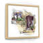 Vintage Old Europe View III - peinture sur toile encadrée