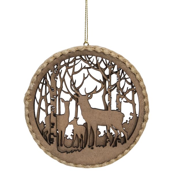 Northlight 4.5-Inch 2-D Reindeer Family Silhouette Christmas Ornament ...