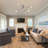 6-Light Modern Brushed Nickel Semi-Flush Ceiling Light, Dimmable & Compact, Perfect for Kitchen, Dining & Bedroom