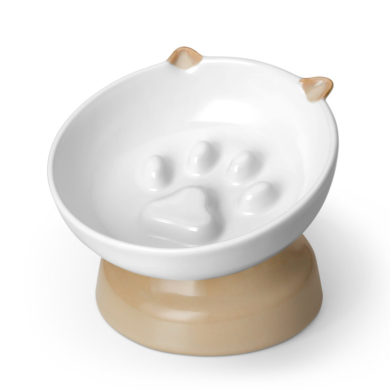 Slow Feeder, Brown/White