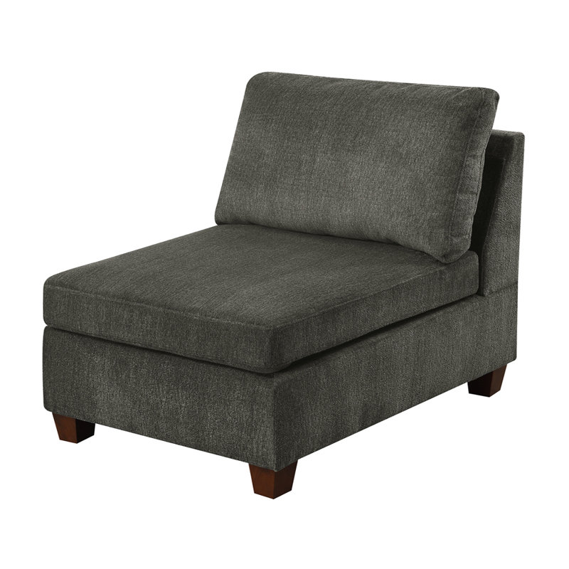 Chair, Gray Chenille