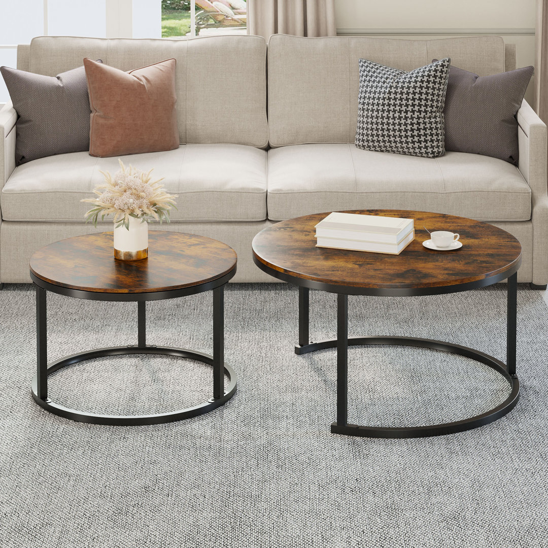 Anacaren Modern Nesting Table Wade Logan® Table Top 