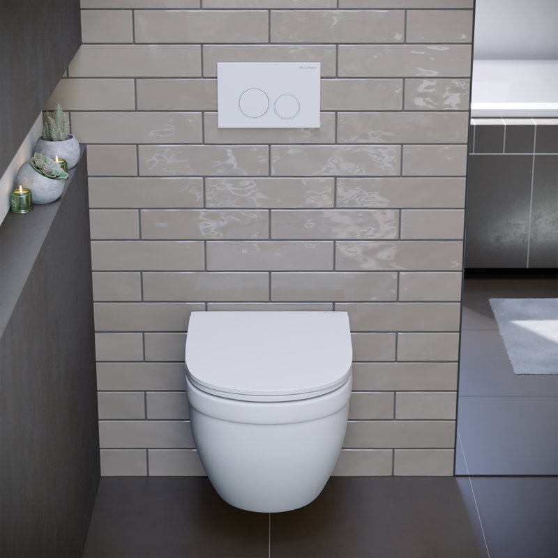 Cuvette de toilette allongée Ivy, Blanc mat