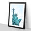 Beneath the Statue of Liberty - Picture Frame Graphic Art Print-56862592-56862588