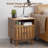 19'' W Fluted Nightstand with Storage Drawers, Open Shelf-1300623973-1289280936