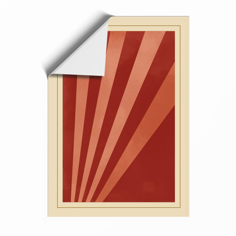Radiating Lines Geometric - Framed Print, A1 - 84.1 x 59.4 cm, Unframed
