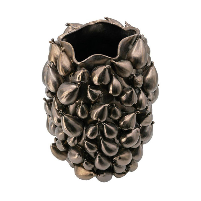 Vase de table en céramique 17,5 "Bronze