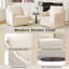 Upholstered Swivel Armchair-1899608141