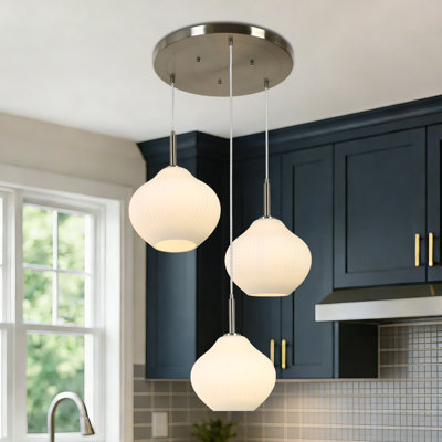 Luminaire suspendu grappe 3 lumières J 23 "Jonny