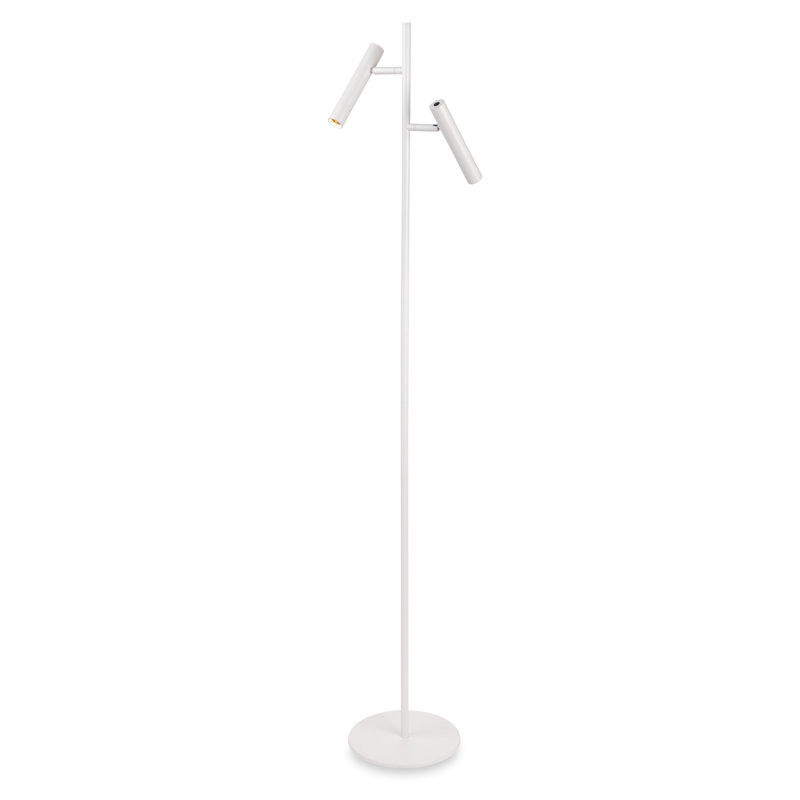 141cm Matte LED Column Floor Lamp, White