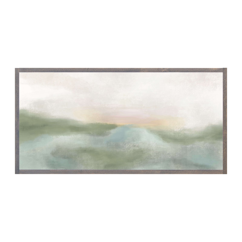 Morning Mercies Abstract Wood Framed Wall Art, Gray