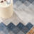 NICOLE MILLER NEW YORK Patio Country Ombre Chevron Outdoor Area Rug, Navy Blue/Cream-108565568