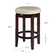 Solid Wood Faux Leather Swivel Counter & Bar Stool