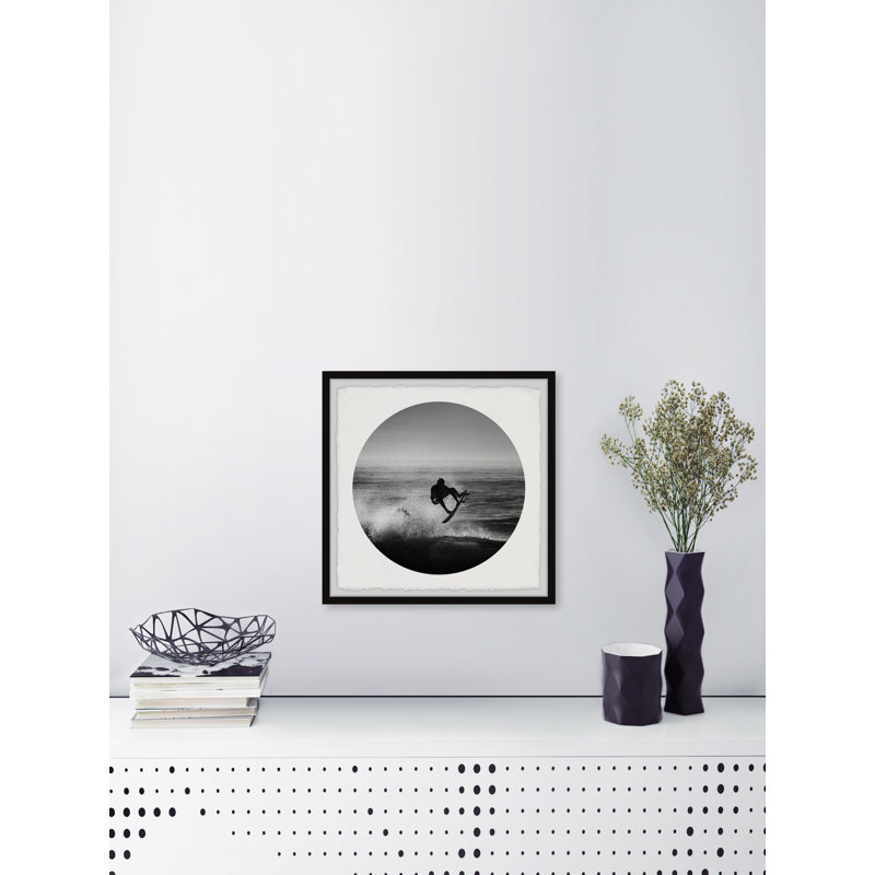 Airborne Surfer - Single Picture Frame Print, 81cm H x 81cm W x 3.81cm D
