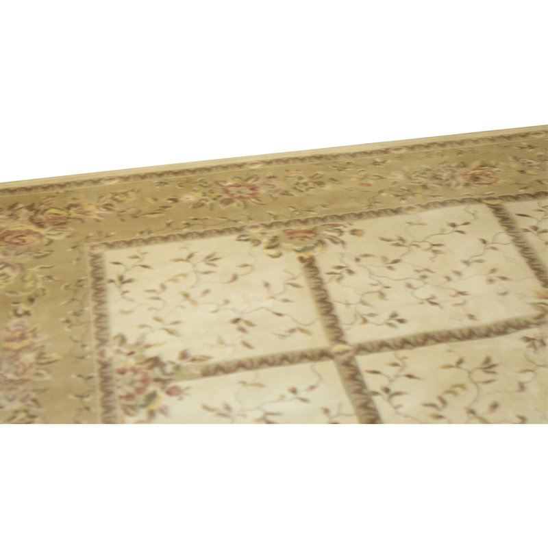Handmade Silk and Wool Area Rug