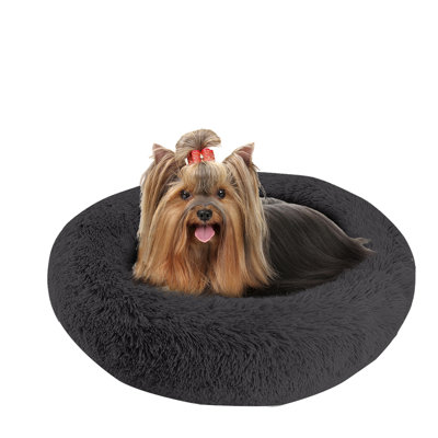 Artrice Shaggy Doughnut Pet Bed