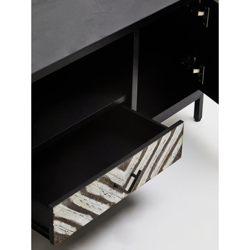 47cm H Media Shelves, Black