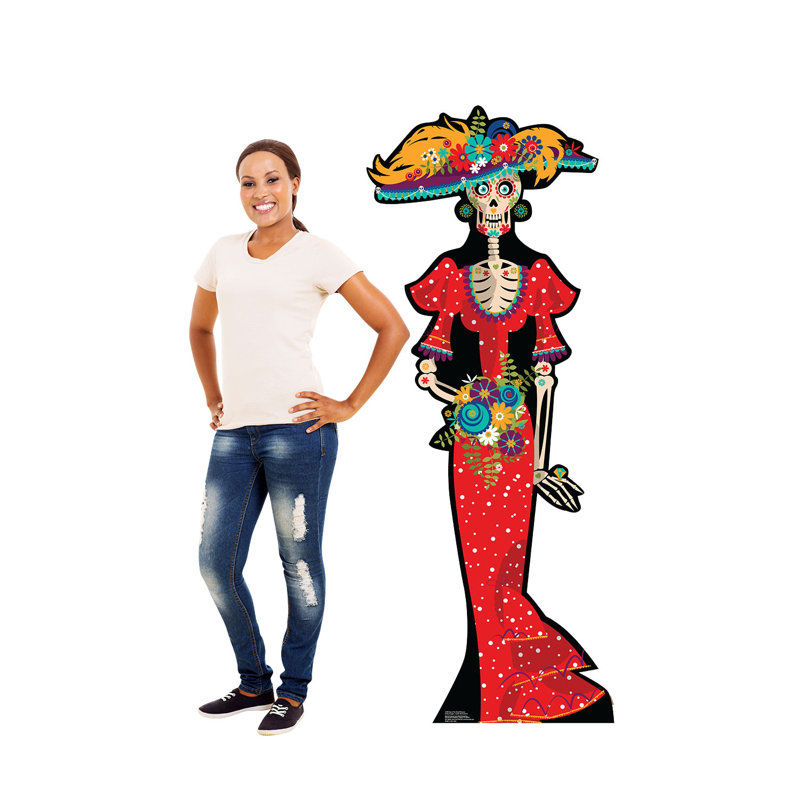 67'' Colorful Day of the Dead Cardboard Standup