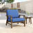 Bevelyn Blue Acacia Outdoor Chair Set with Cushions-1149783275