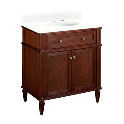 30" Elmdale Single Bathroom Vanity Set with Oval Undermount Sink