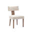Chaises de salle à manger de style Mid-Century rembourrées avec pieds en bois-165675496