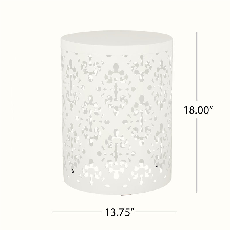 Durable Outdoor Metal Side Table with Exquisite Design for Versatile Use