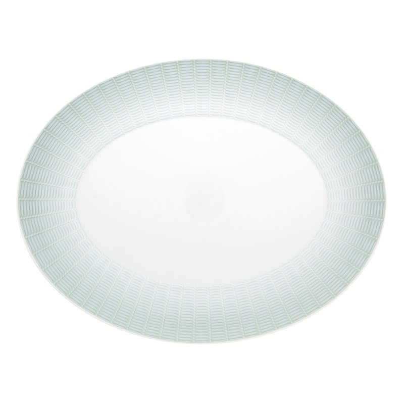 Venezia Porcelain China Platter, 1.1" H x 10.43" W x 13.66" D