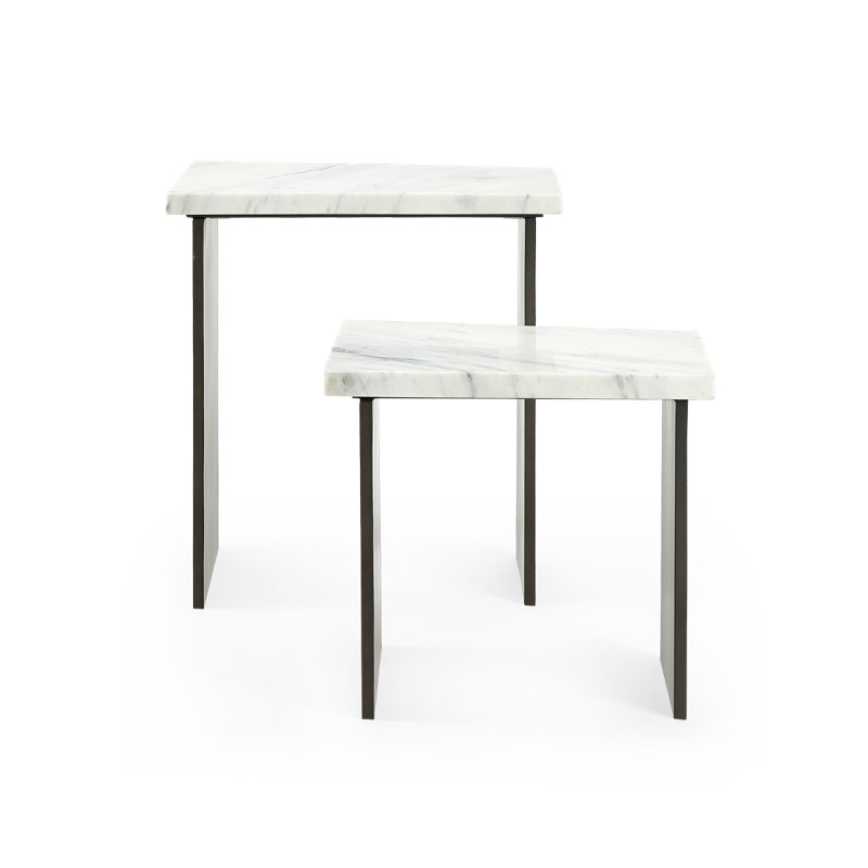 Lynnes Marble Nesting End Table