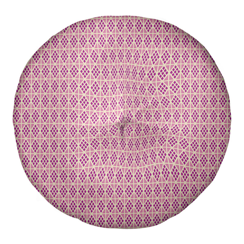 Coussin de sol Katelyn Elizabeth, 26 po x 26 po, Mauve