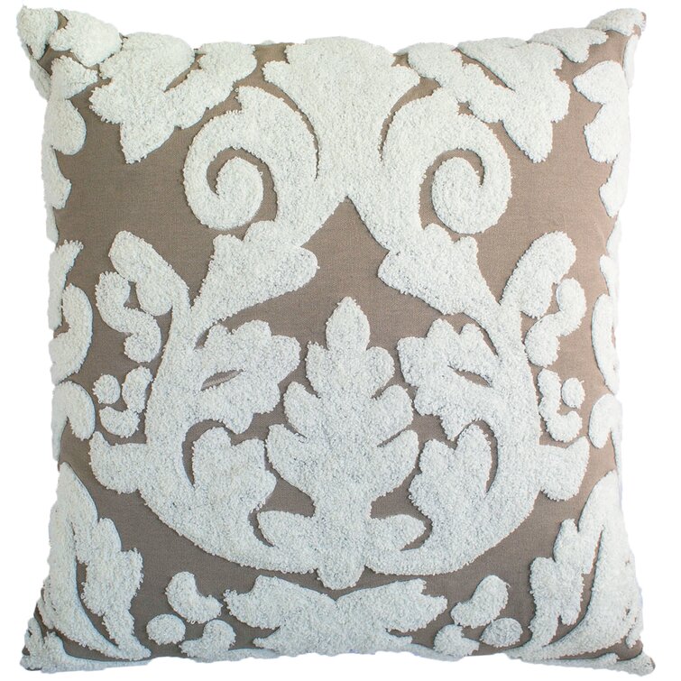 Florale Linen Throw Pillow Cover & Insert