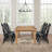 Sommerset Extendable Oak Wood Dining Table Set-1306888470