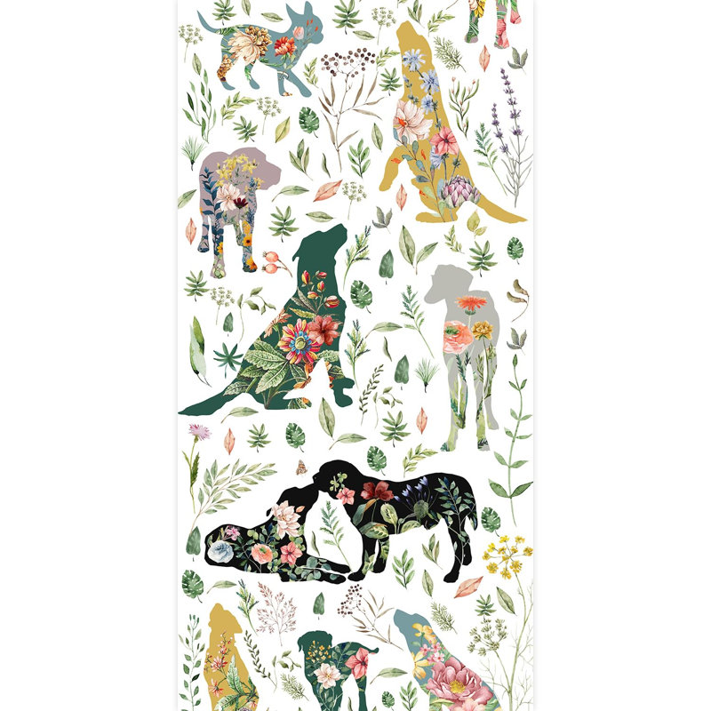 Silhouette d'animal fantaisiste ludique, L 96 po x l 48 po