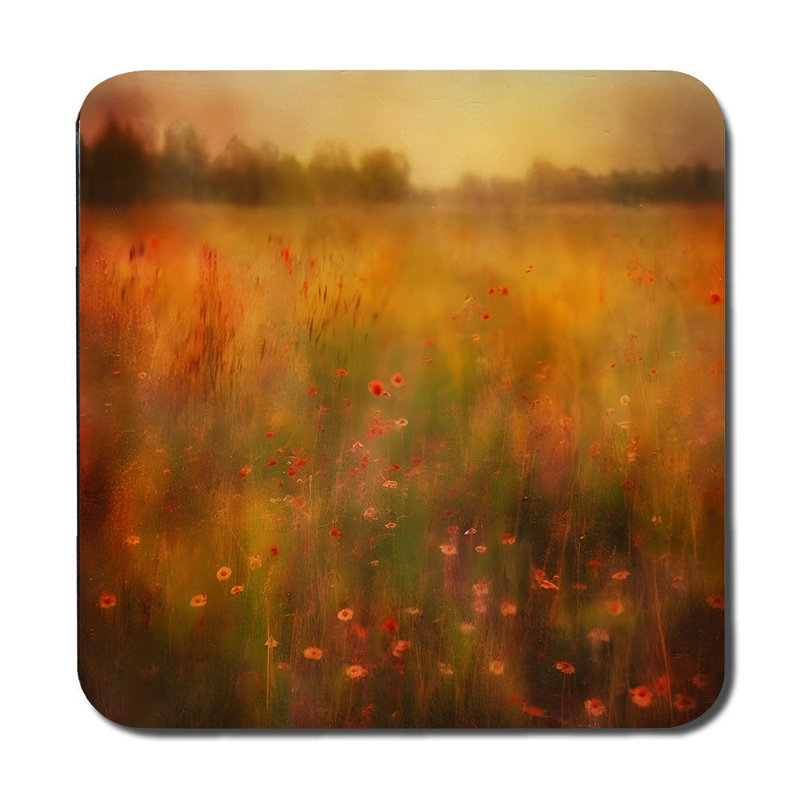 Meadow Wildflower Field Placemats And Coasters Set