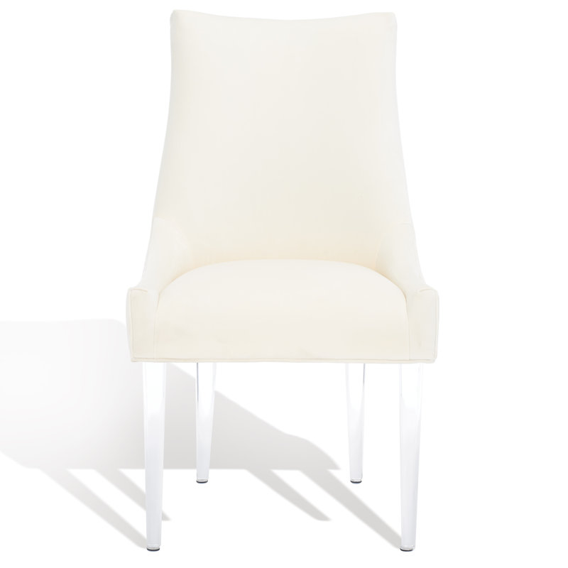 Chaise d'appoint rembourrée Rales, Crème