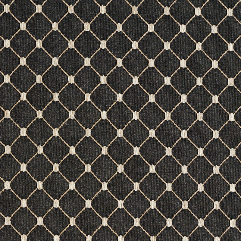 Tissu à losanges Elizabethgrace, Noir 3
