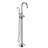 Topcraft Single Handle Floor Mounted Freestanding Tub Filler with Hand shower-63559844