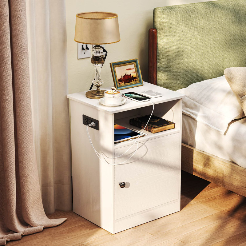16.3'' W Nightstand, White