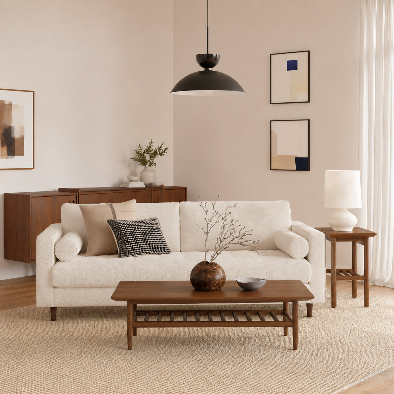 Monticello Rectangular Coffee Table Dark Walnut, Dark Walnut