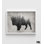 «Large Bison Art Print», reproduction de forêt abstraite encadrée, reproduction de bison américain, bison des steppes, Cowboy Wall Art, impression forêt foncée, art mural encadré 24 x 32 po