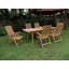 Harlow Outdoor 11 - Piece Teak Dining Set-1249293201-1249293206