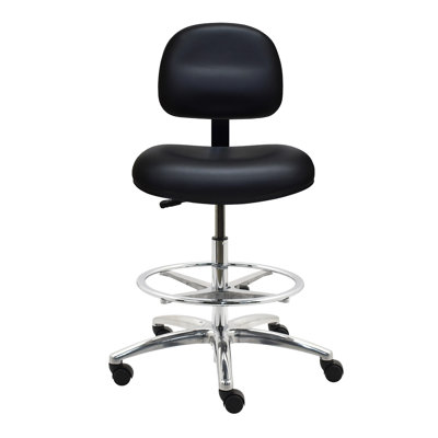 Inbox Zero Luiza Vinyl Drafting Chair